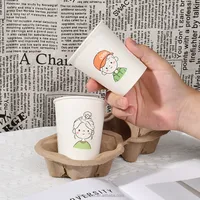 Gobelets en papier jetables personnalisables en gros pour espresso, dégustation de café, échantillonnage 2,5 oz/4 oz
