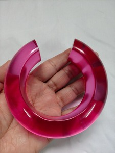 Elegante conjunto de pulseras de resina para mujer, accesorios de moda, elegantes brazaletes de resina hechos a mano para mujer, moda diaria - Product Image 3