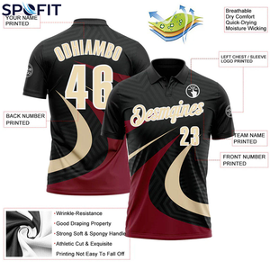 Camisetas Polo Sublimadas de Secado Rápido para Hombre, para Golf y Tenis, Transpirables, Ligeras, Ropa Deportiva Personalizada, Camiseta Polo para Hombre - Product Image 3