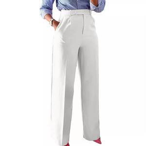 Pantalon Palazzo Élégant Taille Haute Respirant pour Femme, Coupe Ample, Idéal pour le Bureau et les Tenues Décontractées Professionnelles – Vente en Gros Personnalisée - Product Image 6