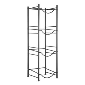 Portabottiglie d'acqua a 4 livelli per carichi pesanti, porta borracce da 5 galloni, scaffale singolo per 4 bottiglie, portaoggetti multiuso - Product Image 2