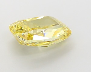 Diamant de laboratoire CVD de haute qualité 4,06 CT, taille coussin, jaune vif fantaisie, VS1, EX Cut, en vrac, stock fournisseur - Product Image 2