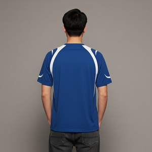 T-shirt pour homme en coton 100% lourd 210GSM, écologique, séchage rapide, bicolore, coupe ample, épaules tombantes, col rond, respirant, style hip-hop - Product Image 2