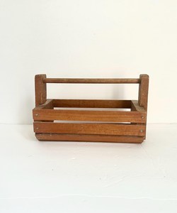 Modern Eco-Friendly Solid Wood Decor Storage <b>Basket</b> with Handles for <b>Shelves</b> Cabinets Countertops (Customizable Tolerance) - Product Image 5