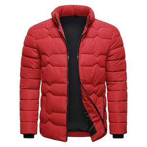 Chaqueta Acolchada Ligera para Hombre, Abrigo Cálido de Invierno con Cuello Alto, Cierre Completo, Resistente al Viento, Informal, para Exteriores, Ropa Urbana Premium - Product Image 3