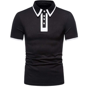 Camiseta de polo de golf para hombre con logotipo personalizado 2022 algodón, venta al por mayor, camiseta informal de manga corta de talla grande con estampado de ajuste extragrande 100% - Product Image 1
