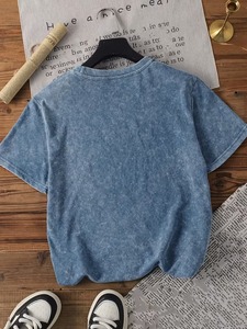 Women's Loose Fit <b>Turtleneck</b> Solid Color Washed Cotton Eco-Friendly 220g T-Shirt Sleeveless Casual Breathable Jersey <b>Top</b> Spring - Product Image 1