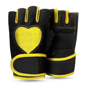 Gants de cyclisme unisexes en cuir écologique pour sports d'hiver, sans doigts, antidérapants, absorbant les chocs, respirants - Product Image 3