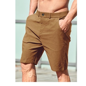 Pantalones Cortos Chino para Hombre, Estilo Cargo, Casuales, Clásicos, con Frente Plano, de Algodón Tejido, Transpirables, Ecológicos y Resistentes al Viento - Product Image 4