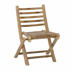 Chaise pliante en bambou pour enfants, taille mini, structure solide naturelle, légère et durable, pour intérieur et extérieur, mobilier artisanal - Product Image 2