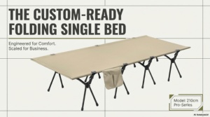 Lit de camping double pliable King 210 cm - Product Image 4