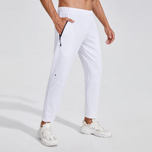 Men's Sporty Lightweight Flat Mid Waist Track Pants Gym Sport Fast-drying Workout Running Training Elastic Waist Jogger Pants - Product Image 4