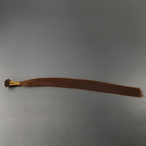 Cheveux naturels bruts raides de couleur brune Extensions de cheveux à pointe Neno Perruque de cheveux non traités Extensions de gros à pointe brune Neno - Product Image 1