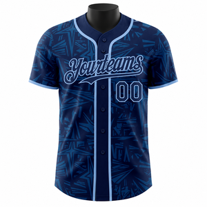 Camiseta de Béisbol con Camuflaje Digital Personalizado, Uniforme de Equipo de Alto Rendimiento, Camiseta de Béisbol Sublimada que Absorbe la Humedad - Product Image 1