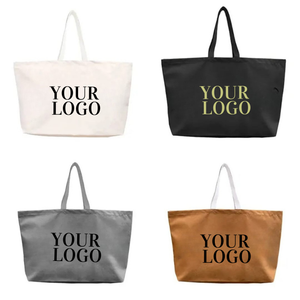 Bolsa de lona de algodón alternativa sin plástico con logotipo y tamaño personalizados, ideal para compras y viajes - Product Image 3