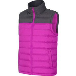 Gilet matelassé épais pour homme avec logo personnalisé, col montant, poches zippées, veste d'hiver noire, gilet matelassé rembourré - Product Image 5