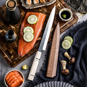 Couteau Yanagiba japonais professionnel pour sashimi, fait main, en acier à haute teneur en carbone, LEGACY BLADES, couteau de cuisine pour sushi et sashimi, OEM - Product Image 3