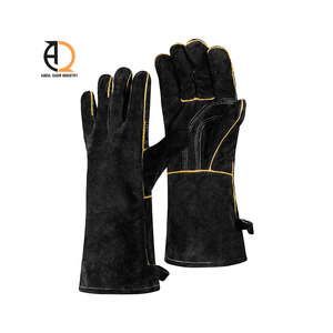 <b>Welding</b> Gloves Heavy Duty Heat Resistant Leather Work Safety Gloves - Product Image 3