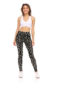 High Waisted Full Length Solid <b>Black</b> Leggings Seamless Knitted Stretch Breathable Sporty Women's Yoga <b>Pants</b> - Product Image 3