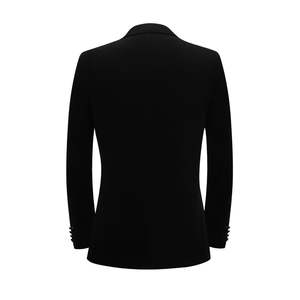 Costume de smoking homme vert émeraude en velours, un bouton, pour soirée formelle, blazer de créateur, mariage, tenue de marié - Product Image 2