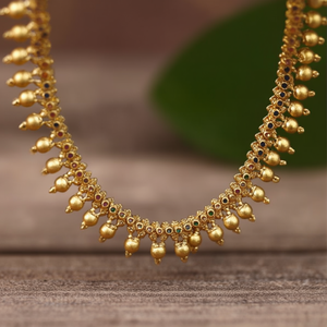 Matte Short Necklace and Stud Earring Set - Product Image 3