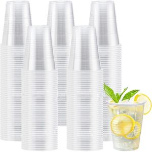 Paquete de 300 Vasos Desechables de Plástico Transparente para Fiestas, Bodas, Viajes, Eventos, Vasos para Agua Fría - Product Image 1