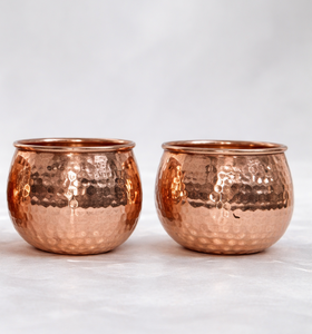 Ensemble de bols martelés en cuivre pur faits à la main Antique Creations – Petits, classiques, bienfaits ayurvédiques, vaisselle dynamique pour la cuisine - Product Image 1