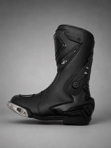 Botas de Motociclismo de Cuero Genuino Negras Impermeables hasta Media Pantorrilla, Botas de Turismo Deportivas para Adultos Antideslizantes para Todas las Estaciones - Product Image 1