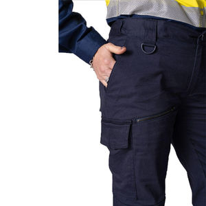 Pantalon de travail haute visibilité OEM en gros, avec poches réfléchissantes, imperméable, de haute qualité - Product Image 5