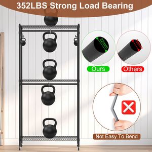 Appendiabiti Portatile a 2 Livelli con 4 Ruote, 2 Aste Appendiabiti e 2 Ganci, Copertura per Armadio e Appendiabiti, Dimensioni 35.43x1" - Product Image 3