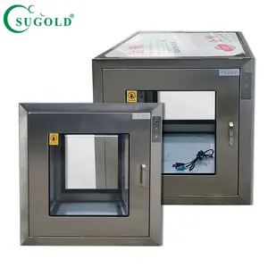 Embedded GMP standard Electronic interlock static pass box transfer window for cleanroom