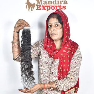 100% cuticule alignée indien naturel vierge noir Extensions de cheveux humains 8-32 pouces HD 2*6 fermeture Bodywave Styles temple sain - Product Image 2