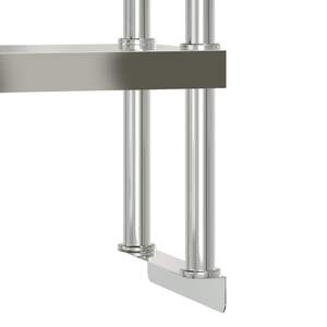 Tavolo da lavoro cucina commerciale con 43.3 Overshelf \ "x21.7 \" x59.1 \ "fabbricazione in acciaio inox - Product Image 6