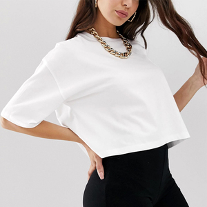 Custom logo Women's Solid Print Tshirt Women Stylish Short Sleeve <b>Crop</b> <b>Tops</b> T-shirts Sexy t Shirts for Women - Product Image 4