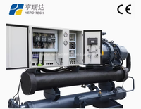 Système de réfrigération industrielle à vis de type refroidisseur d'eau 120 CV, haute capacité, refroidissement automatique, prix usine