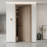 Portes intérieures en composite bois écologiques et silencieuses pour chambre, salle de bain et cuisine - Résistantes à l'humidité, anti-étirement, style ferme