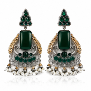 Fournisseur de Confiance Boucles d'Oreilles Pendantes en Laiton Plaqué Or Antique avec Sertissage Bezel, Motif Fleur Bohème, Cadeau de Mariage - Product Image 5