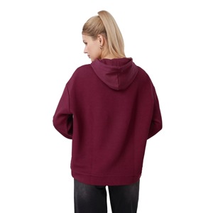 Sweat-shirt à capuche jaune pour femme, couleur unie, décontracté, manches longues, en coton tricoté respirant, avec poches, pour l'automne - Product Image 4