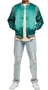 Chaqueta Varsity de Satén en Oferta, Color Personalizado, Parche Bordado, Talla Grande, Impermeable, Estilo Letterman - Product Image 6