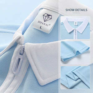 Camiseta Polo Deportiva de Manga Corta para Hombre, Ropa Casual de Poliéster al por Mayor, Ropa de Gimnasio y Fitness - Product Image 4