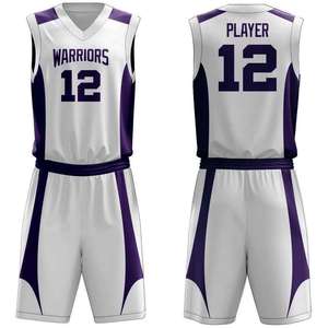 Ventes chaudes - Ensembles d'uniformes de basket-ball personnalisés pour équipe - Design personnalisé - Impression par sublimation - Séchage rapide - Maillot de basket-ball 100% polyester - Product Image 3