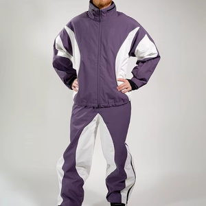High Quality Nylon Windbreaker Tracksuits Custom Design Solid Streetwear Lightweight Breathable Sports <b>Men</b> OEM - Product Image 2