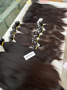 Cheveux vierges vietnamiens naturels ondulés en vrac de haute qualité, sans nœuds, blanchis, 100% cheveux humains, pointes pleines/épaisses pour les vendeurs de cheveux - Product Image 6