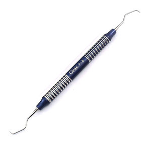 Lot de 7 Curettes Dentaires Gracey à Manche Creux, Instruments Dentaires Manuels Certifiés CE, Poignées Colorées, Acier Inoxydable, Soins Bucco-Dentaires, Double Usage - Product Image 2