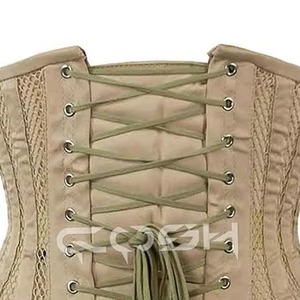 ชุดกระชับสัดส่วนตาข่ายสีเบจระบายอากาศได้ดี  แบบรัดเอวใต้หน้าอก - Product Image 3