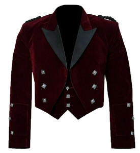 Veste et gilet Prince Charlie Royal, parfaits pour les rassemblements des Highlands, veste Prince Charlie traditionnelle écossaise formelle pour homme - Product Image 1