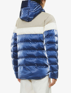 Customized Cold Weather <b>Winter</b> 2025 Waterproof Reversible Hooded Puffer Jacket with Front Logo <b>Thick</b> 100% Nylon Unisex <b>Coat</b> - Product Image 2