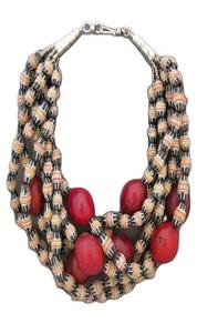 Perles noires en verre multicolores, bijoux de femme hautement polis, nouveau design de collier - Product Image 6