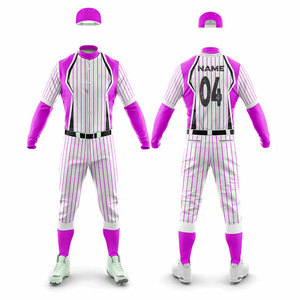 Custom Print Plus Sizes <b>Baseball</b> Men's Uniform Long Sleeve Jersey Pants Set Adjustable <b>Baseball</b> Uniform Blank Printed Suit - Product Image 1
