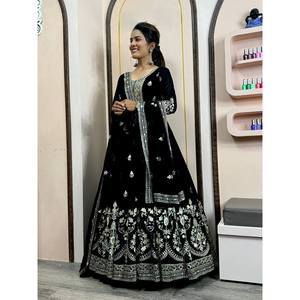ชุด anarkali ที่สวยงามตั้งค่า pent and dupatta สำหรับงานปาร์ตี้ - Product Image 1